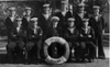 Courtesy of Charles Clark . Derwent Class, Prince of Wales Sea Training School, Dover, 18 June to 19 October 1956. From left to right:  Standing: Ken Forbes (Gaby), Magnus Edwards (Jock), Denis Curnow, R. Chidgey (Chidge), Brian Greensides (Barney), Tony Hill (Taffy). Seated: Horace Lee, Terry McGrath (Paddy), Commander Hough, Johnnie Walker (Whisky), Charles Clark (Kiwi).